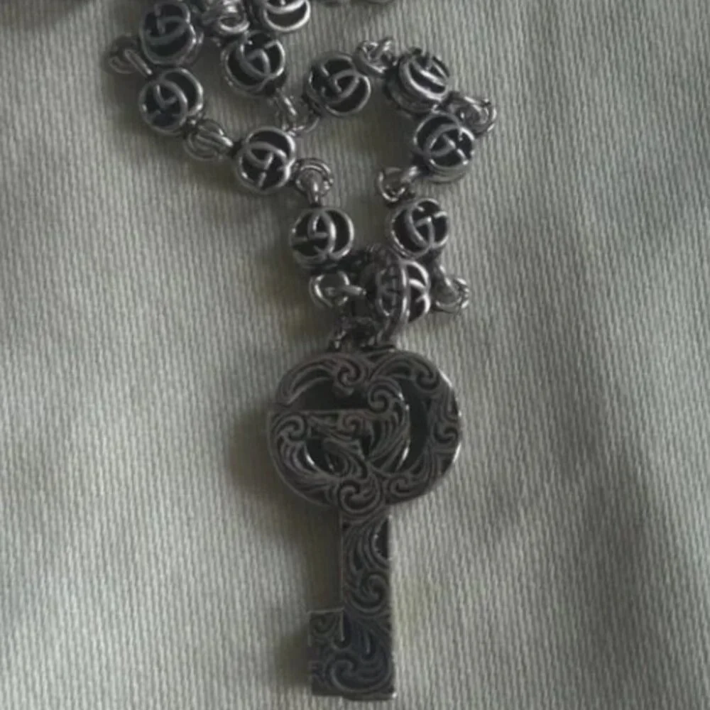 Gucci key pendant GG necklace - Picture 5 of 6